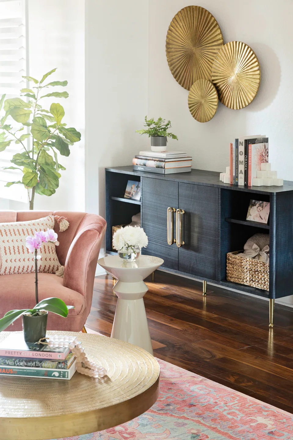 Living room at Bayou Grande, St. Petersburg, Florida, interior design by MJ Designs