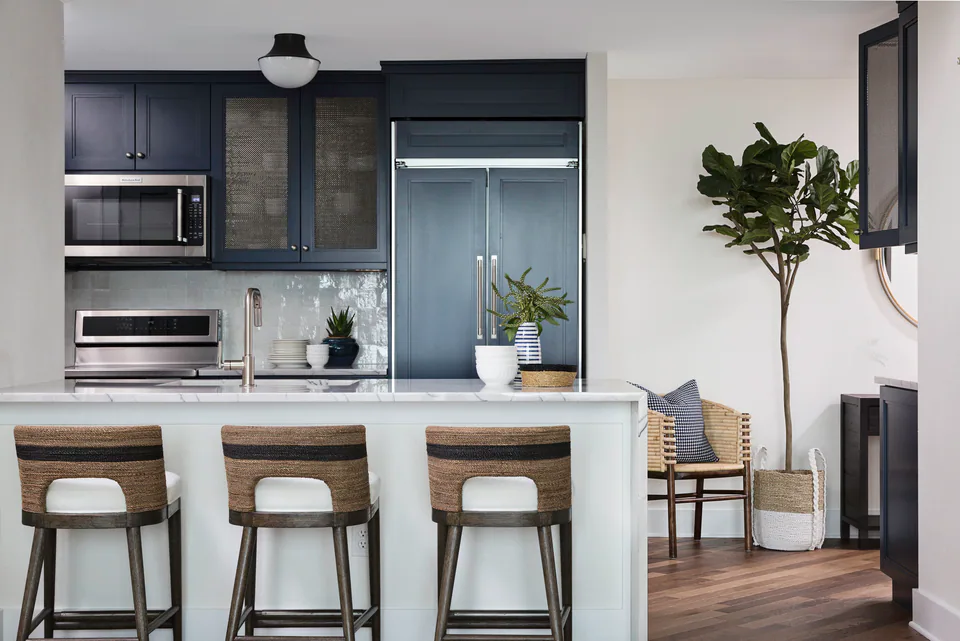 Kitchen at Bayshore, Tampa, Florida, interior design by MJ Designs