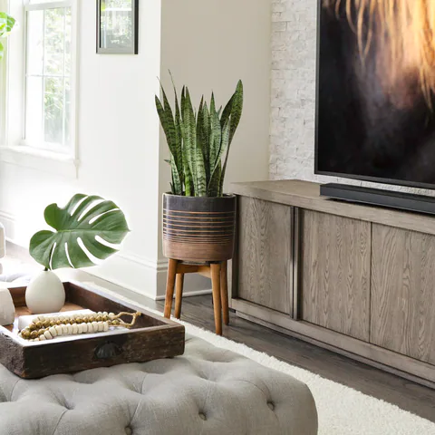 Detail of the family room at Hyde Park, Tampa, Florida, interior design by MJ Designs