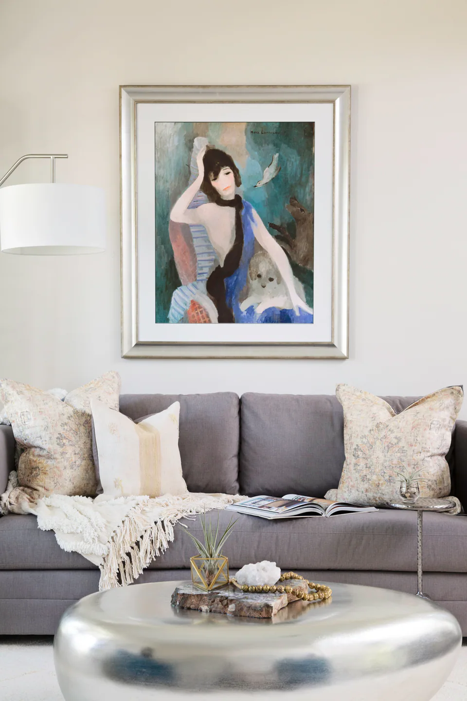 Sitting room at Hyde Park, Tampa, Florida, interior design by MJ Designs