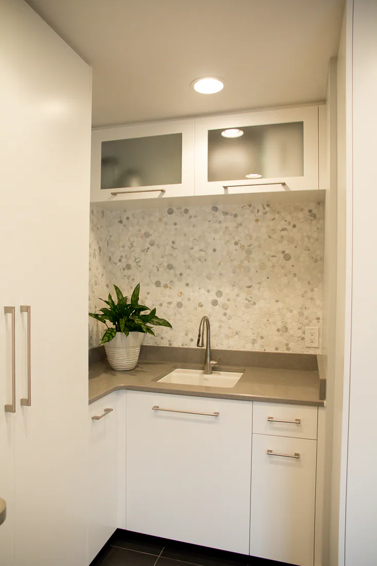 Laundry room at Yacht Club Estates, Tampa Bay, Florida, interior design by MJ Designs