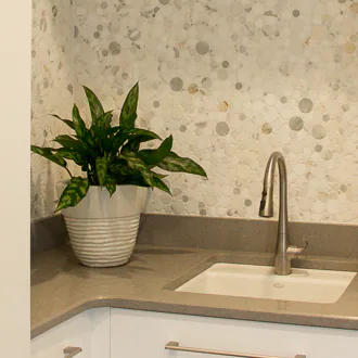 Detail of the laundry room at Yacht Club Estates, Tampa Bay, Florida, interior design by MJ Designs